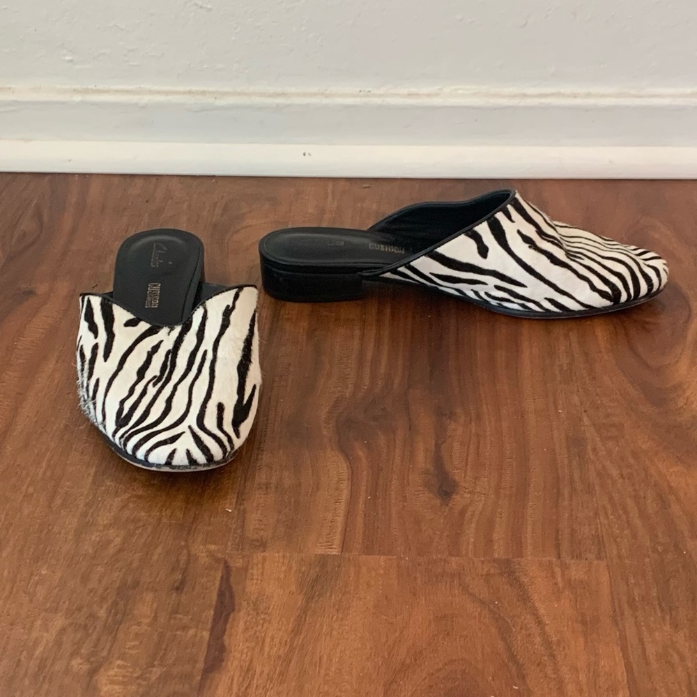 Zebra Striped Mules by Clarks